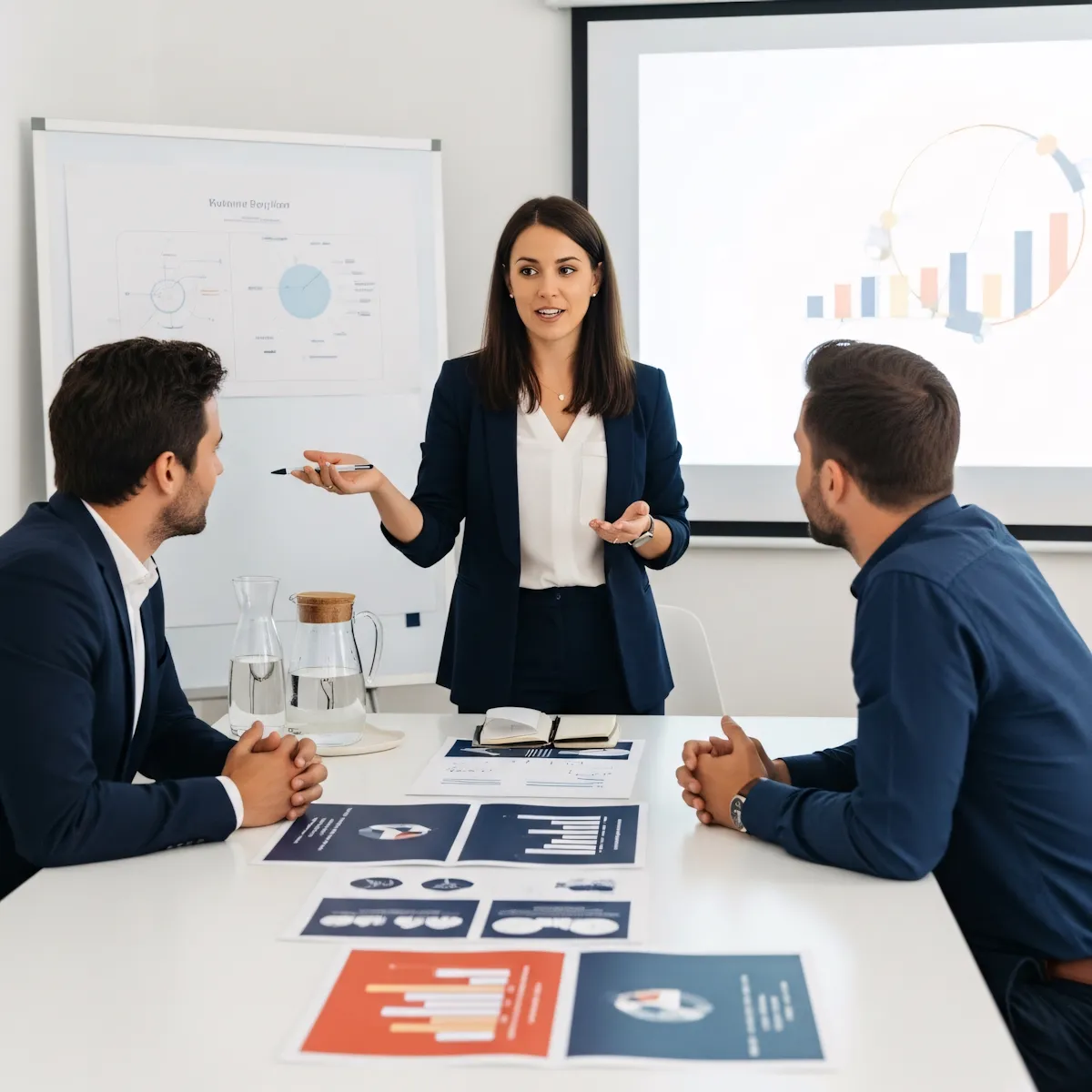 inteligencia artificial empresas reunion profesionales